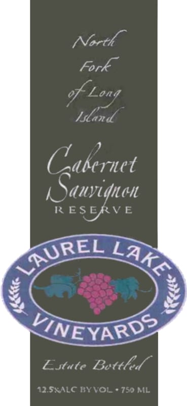 Laurel Lake Reserve Cabernet Sauvignon 2010 Front Label