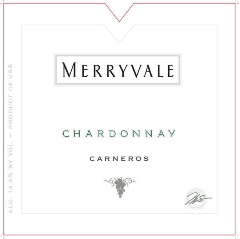 Merryvale Chardonnay 2010 Front Label