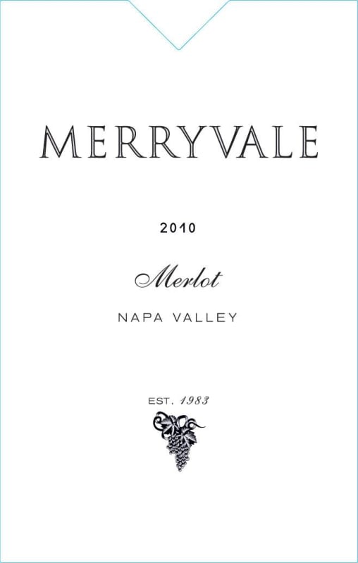 Merryvale Merlot 2010 Front Label