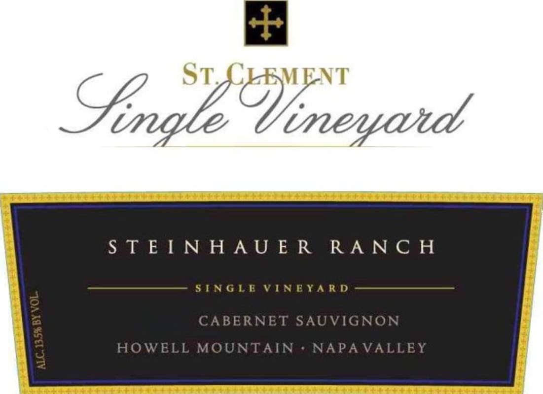 St. Clement Steinhauer Ranch Cabernet Sauvignon 2010 Front Label