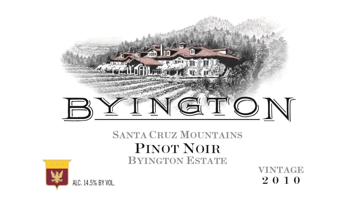 Byington Santa Cruz Pinot Noir 2010 Front Label