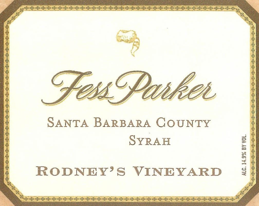 Fess Parker Rodney's Vineyard Syrah 2010 Front Label