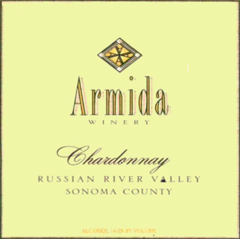 Armida Russian River Valley Chardonnay 2010 Front Label