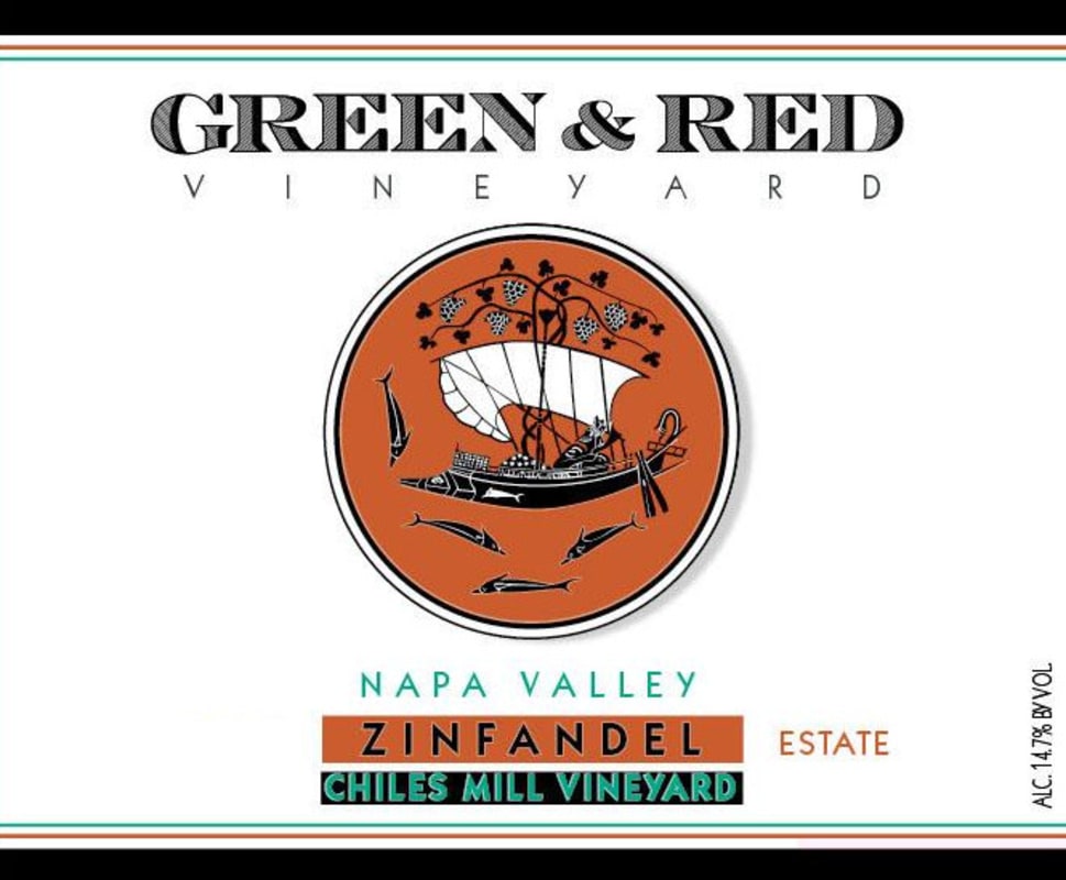 Green & Red Chiles Mill Vineyards Zinfandel 2010 Front Label