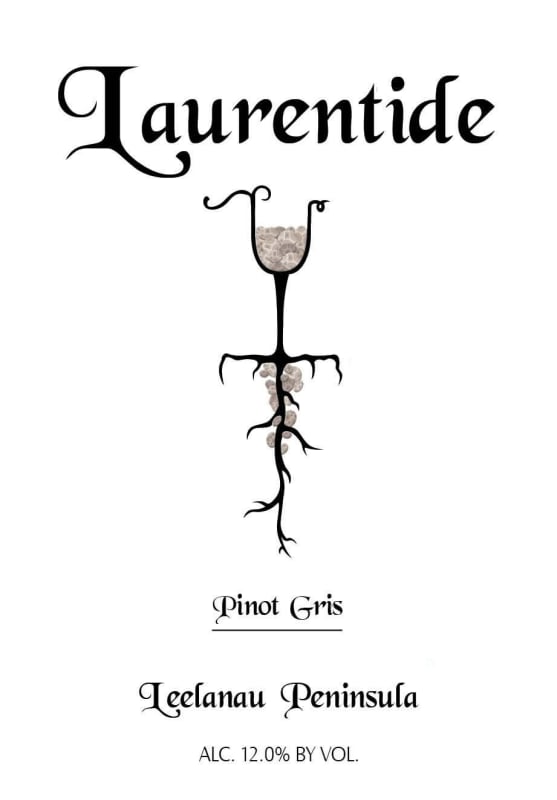 Laurentide Winery Pinot Gris 2013 Front Label