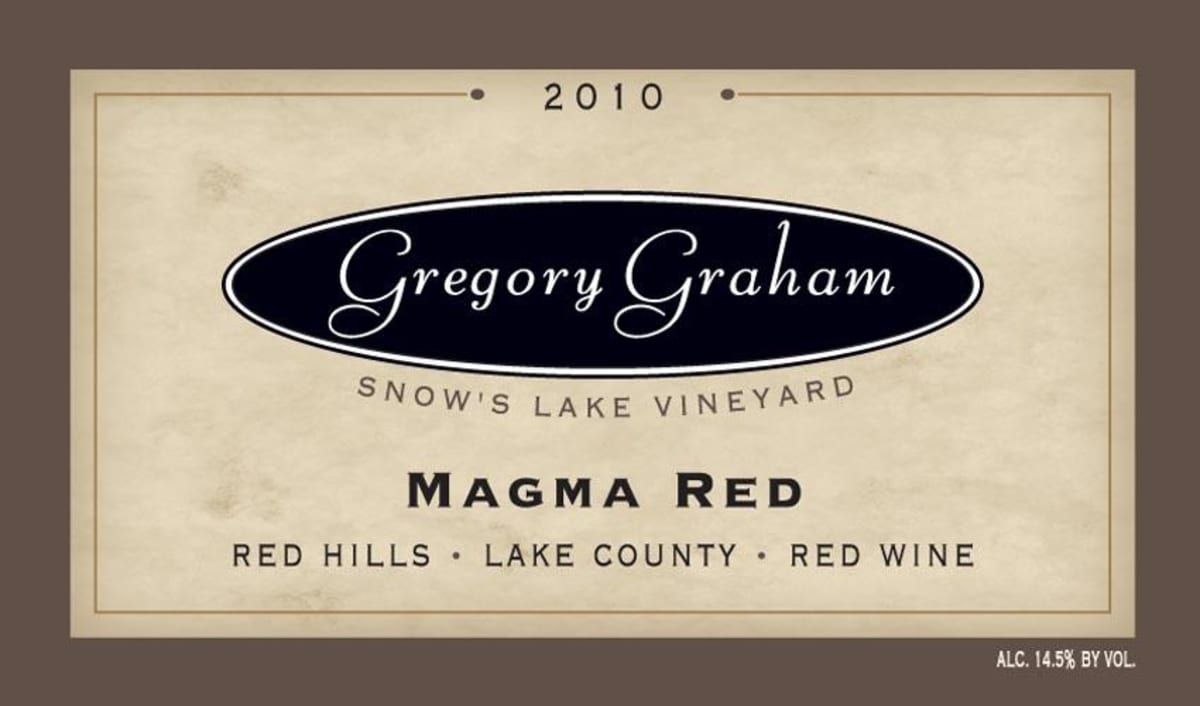 Gregory Graham Magma Red 2010 Front Label