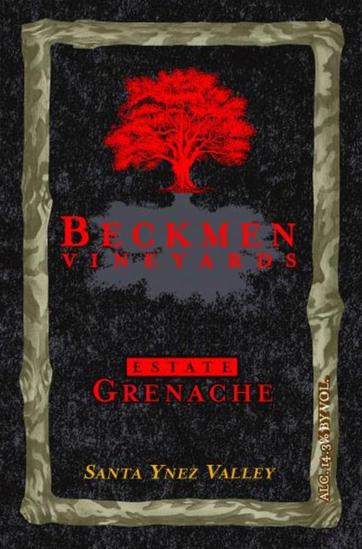 Beckmen Estate Grenache 2010 Front Label