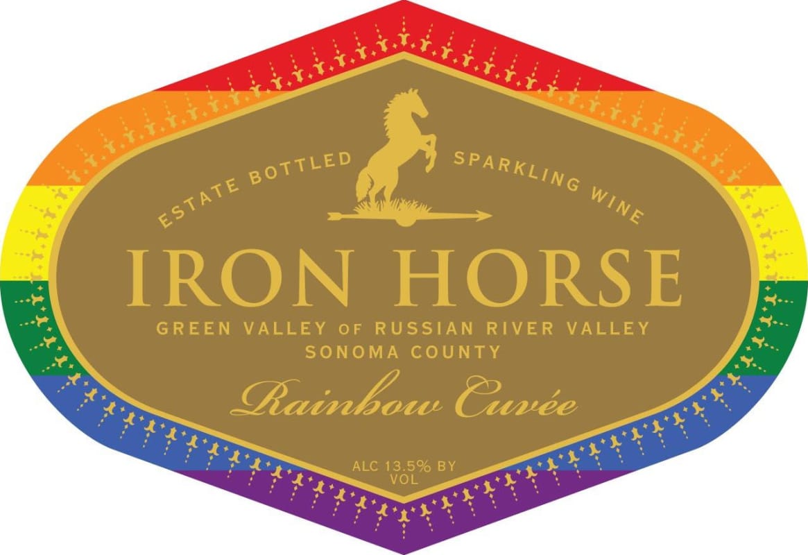Iron Horse Rainbow Cuvee 2010 Front Label