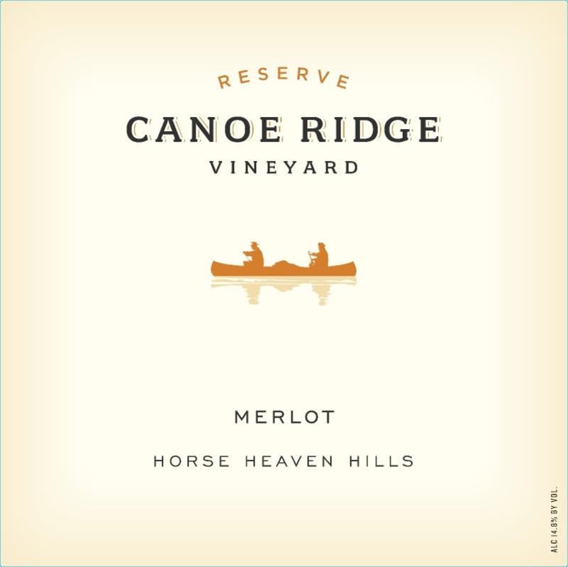 Canoe Ridge Reserve Merlot 2012 Front Label