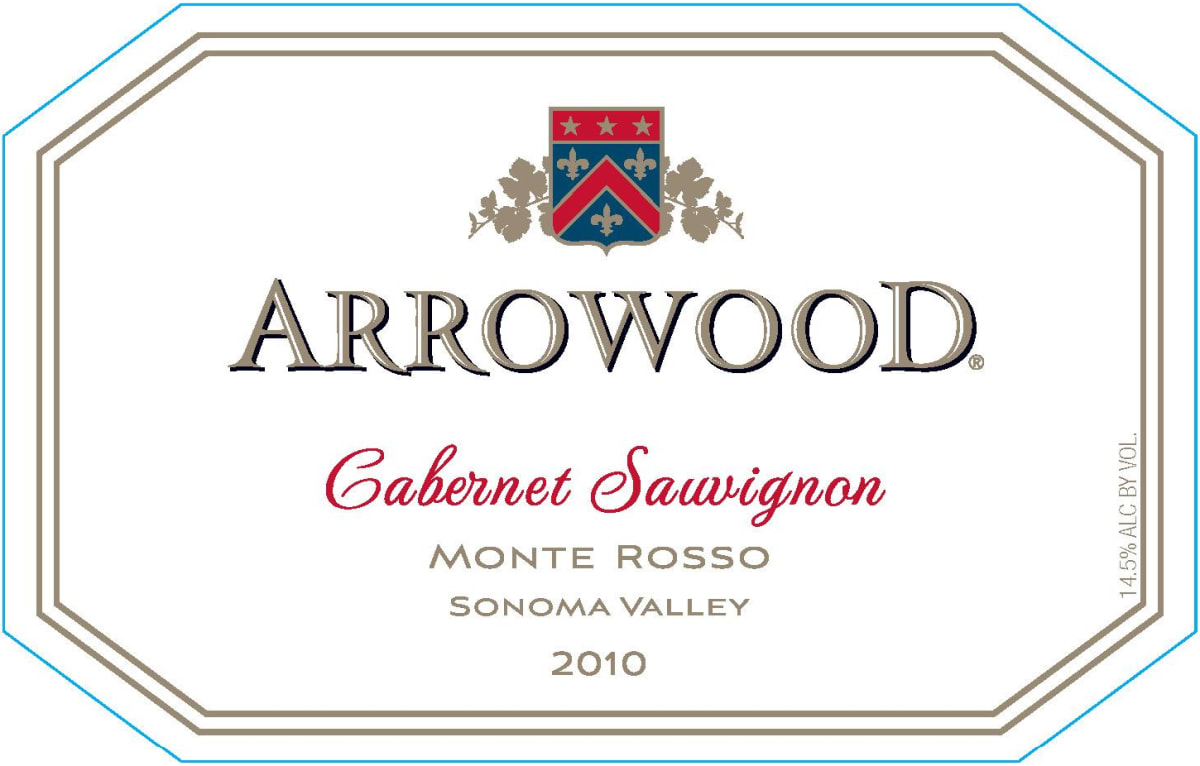 Arrowood Monte Rosso Vineyard Cabernet Sauvignon 2010 Front Label