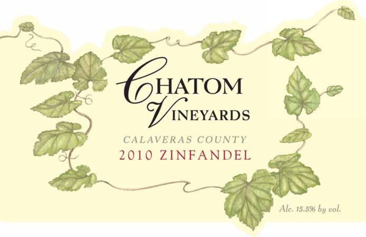 Chatom Zinfandel 2010 Front Label