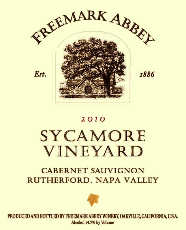 Freemark Abbey Sycamore Cabernet Sauvignon 2010 Front Label