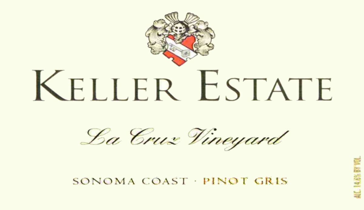 Keller Estate La Cruz Pinot Gris 2010 Front Label