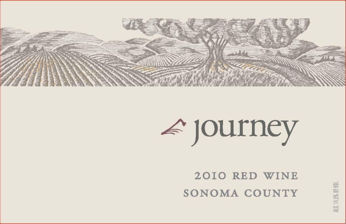 Matanzas Creek Journey Red Wine 2010 Front Label
