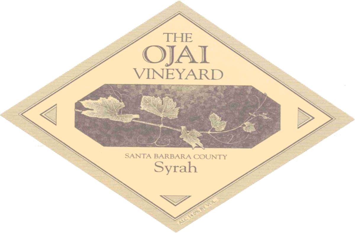 Ojai Santa Barbara Syrah 2010 Front Label