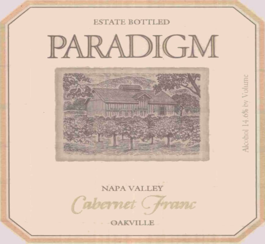 Paradigm Cabernet Franc 2010 Front Label