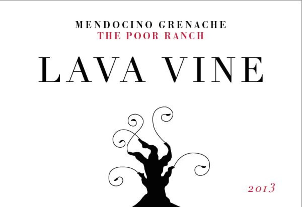 Lava Vine Winery The Poor Ranch Grenache 2013 Front Label