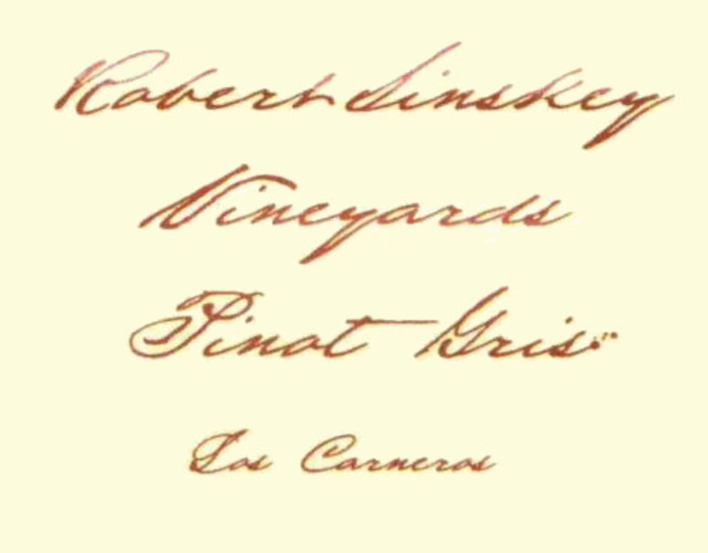 Robert Sinskey Pinot Gris 2010 Front Label