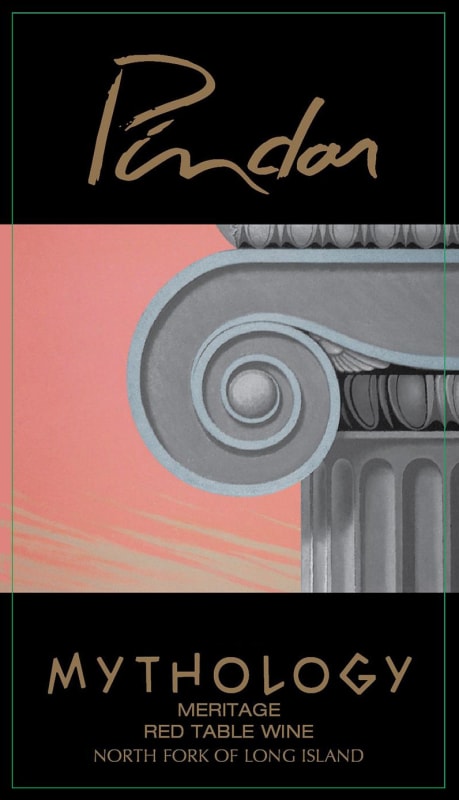 Pindar Mythology Meritage 2010 Front Label