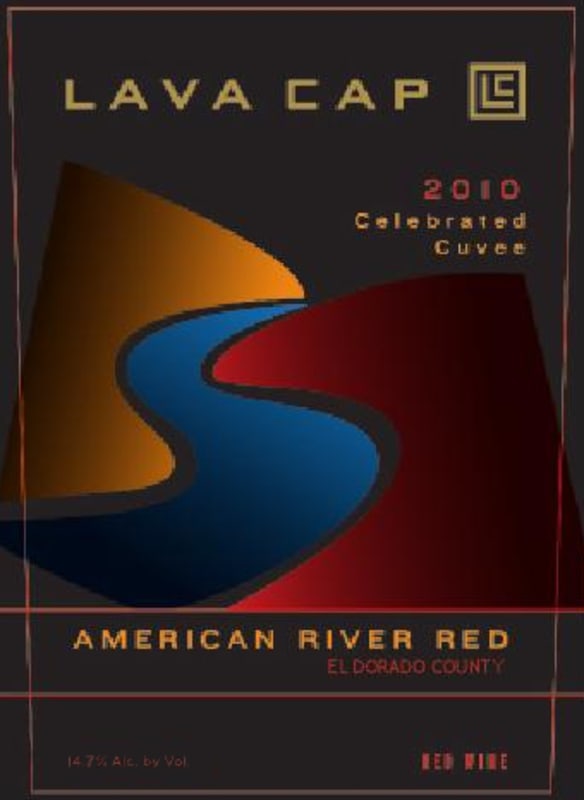 Lava Cap American River Red 2010 Front Label