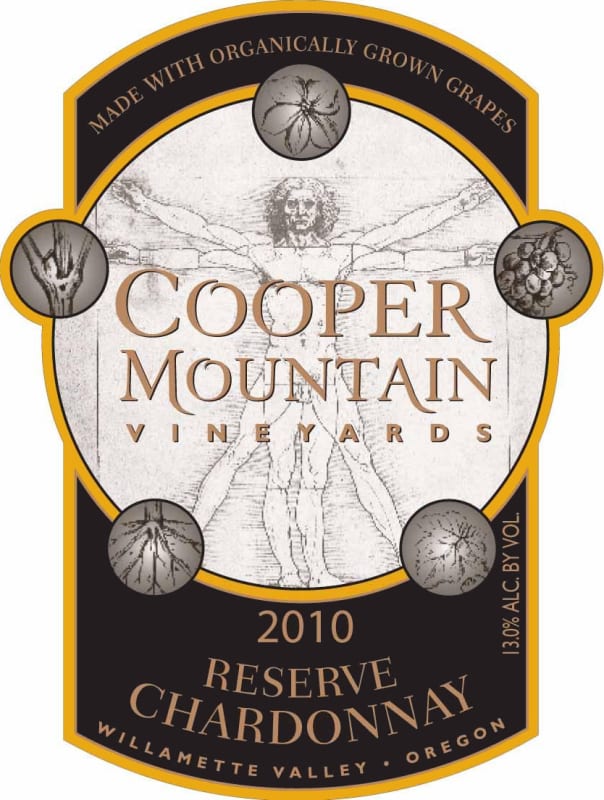 Cooper Mountain Reserve Chardonnay 2010 Front Label