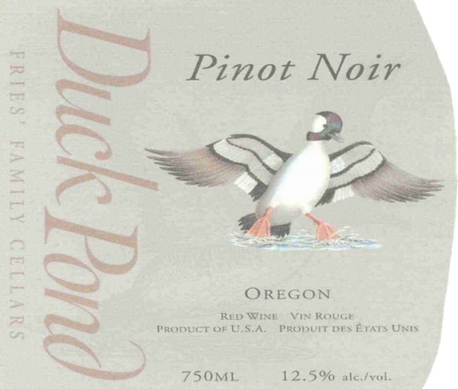 Duck Pond Willamette Valley Pinot Noir 2010 Front Label