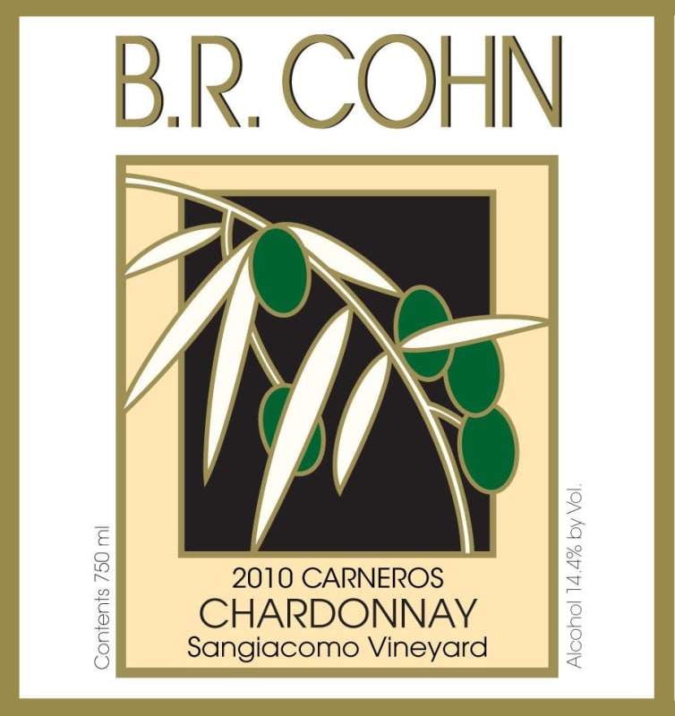 B.R. Cohn Sangiacamo Vineyard Chardonnay 2010 Front Label