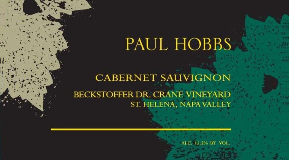 Crossbarn by Paul Hobbs Beckstoffer Dr. Crane Vineyard Cabernet Sauvignon 2010 Front Label