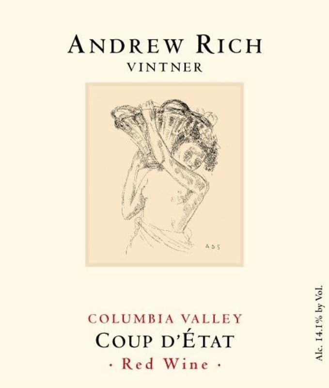 Andrew Rich Coup d'Etat Red 2010 Front Label