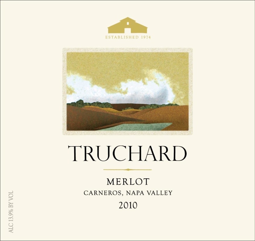 Truchard Estate Merlot 2010 Front Label