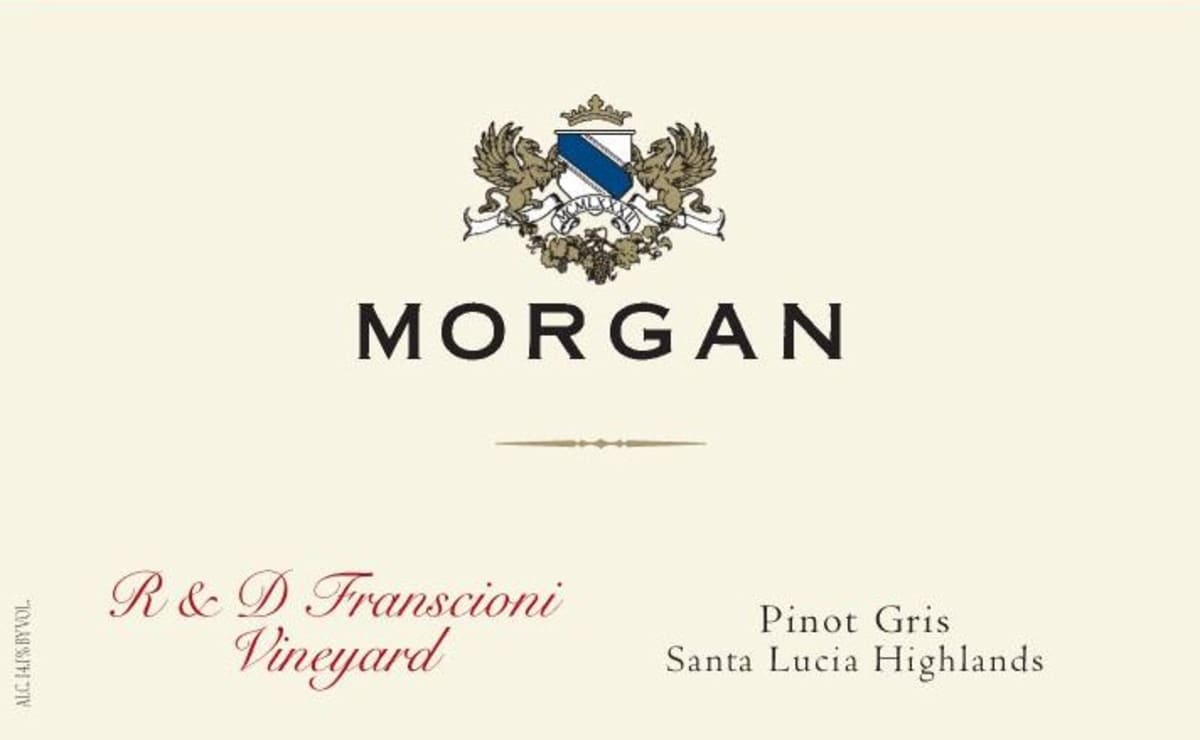 Morgan R&D Franscioni Vineyard Pinot Gris 2010 Front Label