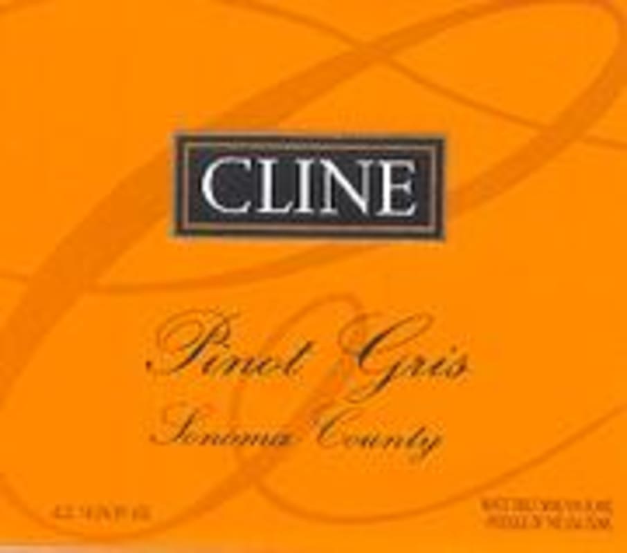 Cline Sonoma Pinot Gris 2000 Front Label