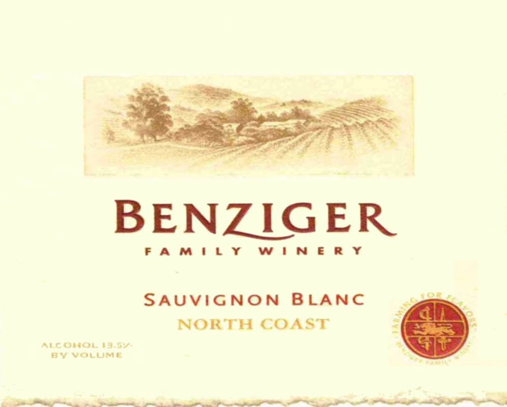 Benziger North Coast Sauvignon Blanc 2010 Front Label