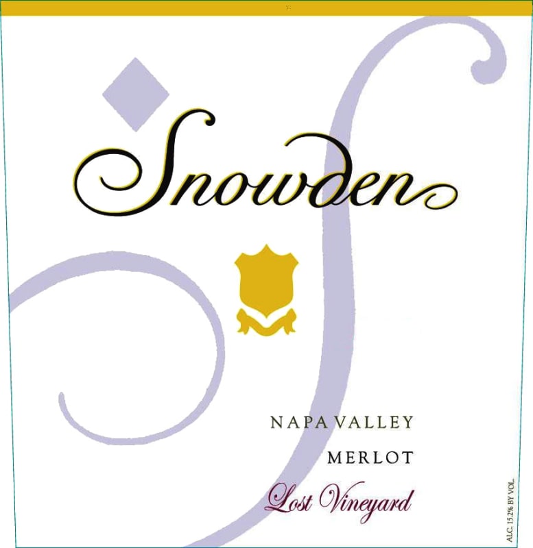 Snowden Lost Vineyard Merlot 2010 Front Label