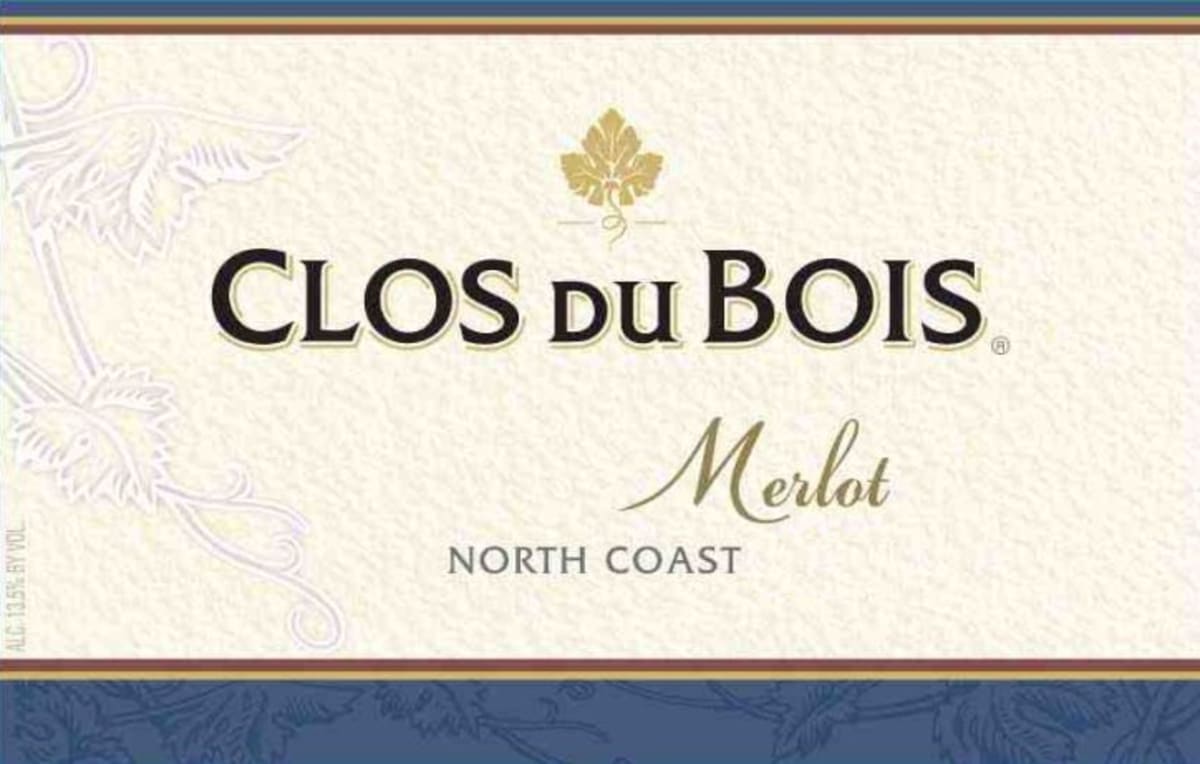 Clos du Bois North Coast Merlot 2010 Front Label