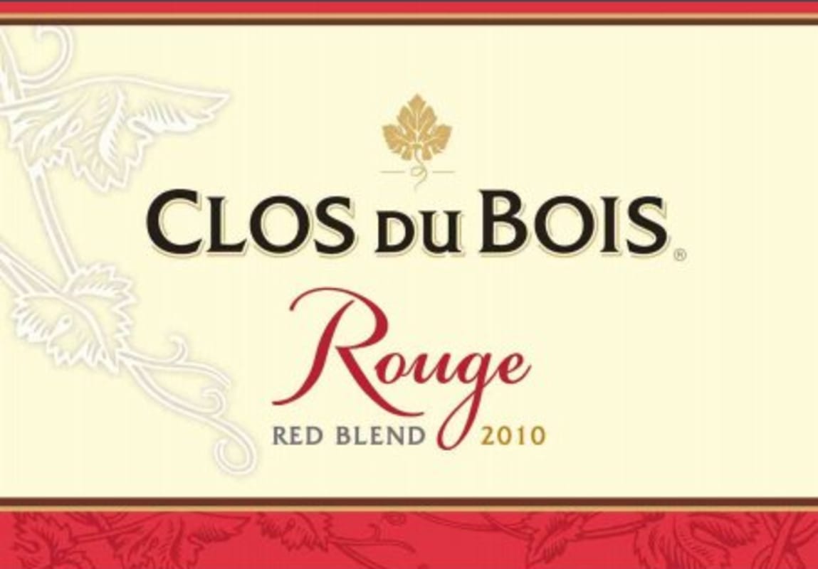 Clos du Bois Rouge 2010 Front Label