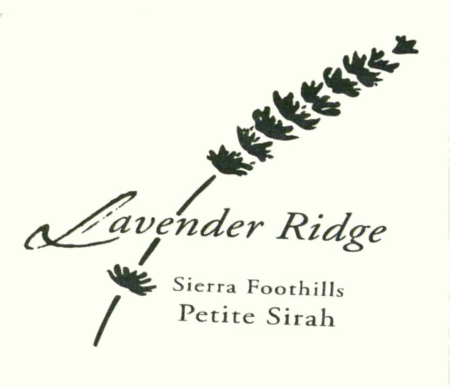 Lavender Ridge Vineyard Petite Sirah 2013 Front Label