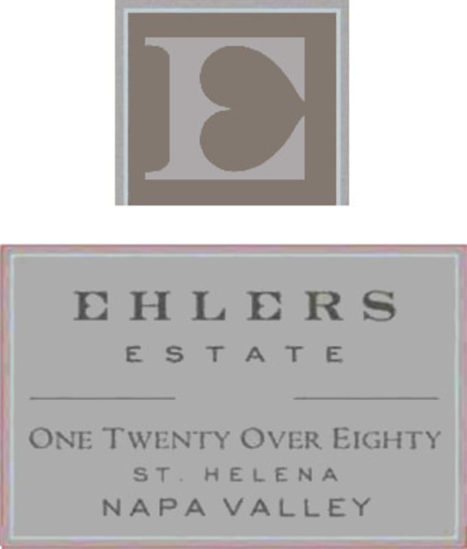 Ehlers Estate One Twenty Over Eighty Cabernet Sauvignon 2010 Front Label