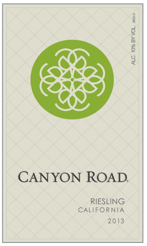 Canyon Road Riesling 2013 Front Label