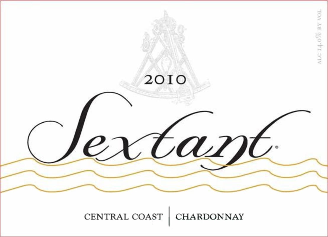 Sextant Central Coast Chardonnay 2010 Front Label