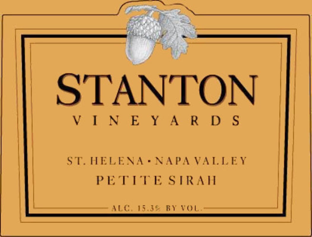 Stanton Vineyards St. Helena Petite Sirah 2010 Front Label