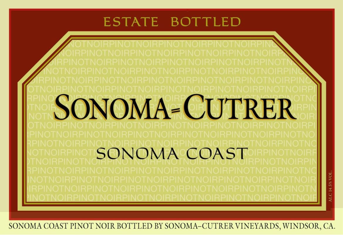 Sonoma-Cutrer Sonoma Coast Pinot Noir 2010 Front Label
