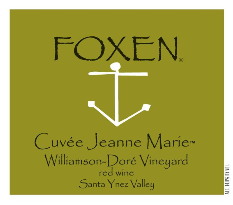 Foxen Cuvee Jeanne Marie 2010 Front Label