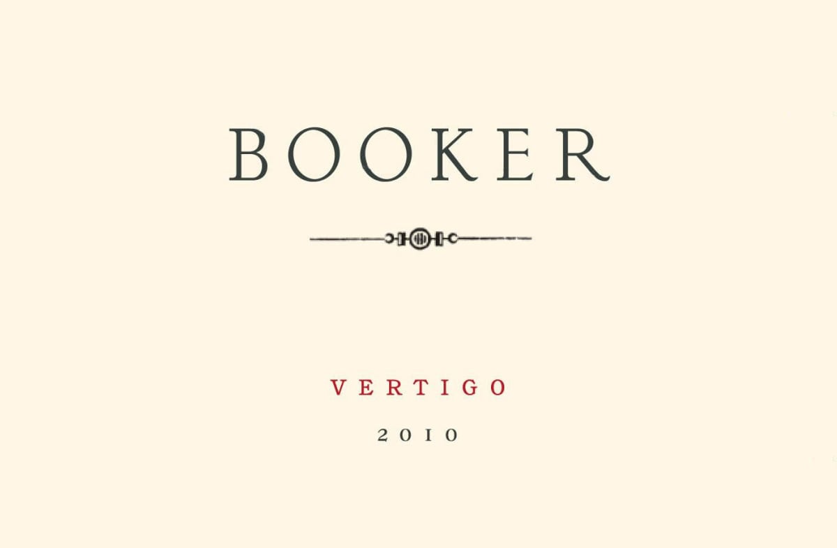 Booker Vineyard Vertigo 2010 Front Label