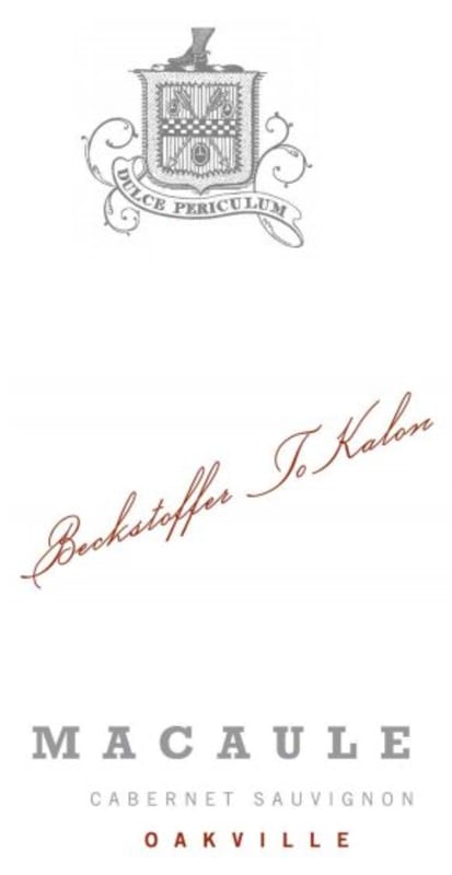 Macauley Beckstoffer To Kalon Cabernet Sauvignon 2010 Front Label