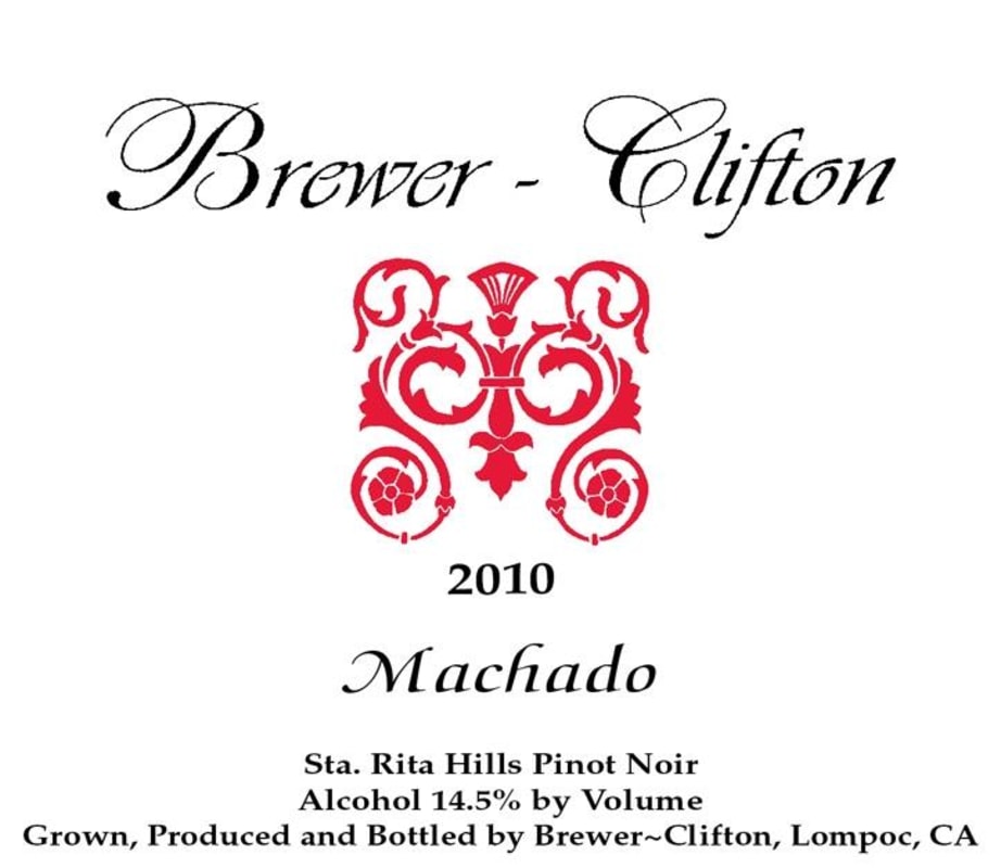 Brewer-Clifton Machado Pinot Noir 2010 Front Label