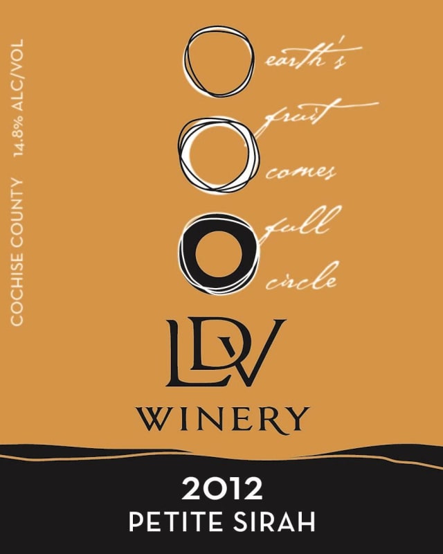 Lawrence Durham Vineyards Petite Sirah 2012 Front Label