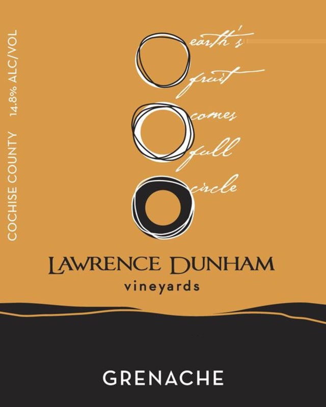 Lawrence Durham Vineyards Grenache 2012 Front Label