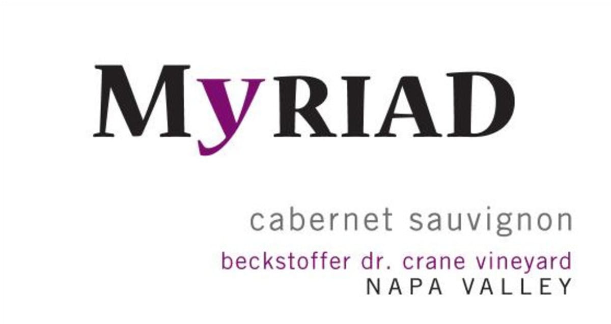Myriad Cellars Beckstoffer Dr. Crane Vineyard Cabernet Sauvignon 2010 Front Label
