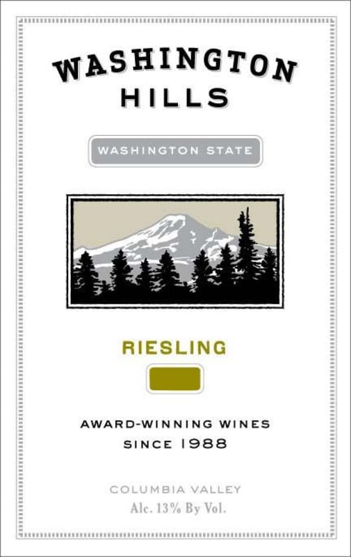 Washington Hills Riesling 2010 Front Label